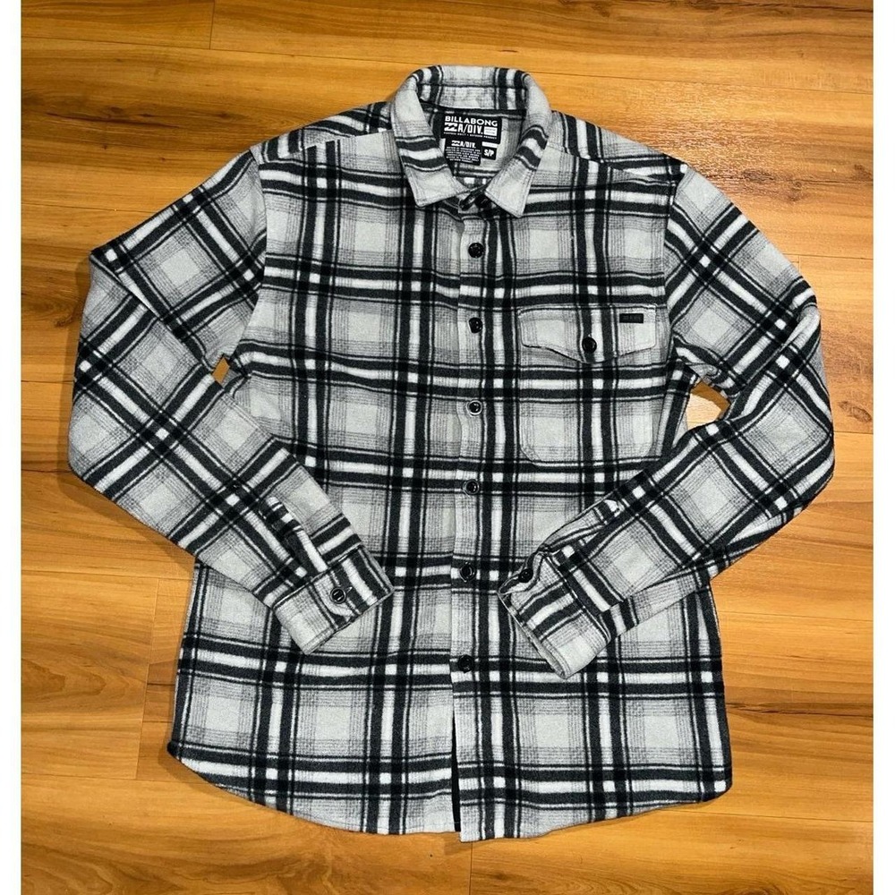 Mens Billabong Adventure Division Plaid Button Down Pocket Flannel Shirt